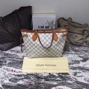 LOUIS VUITTON | Authentic Neverfull PM Damier Azur